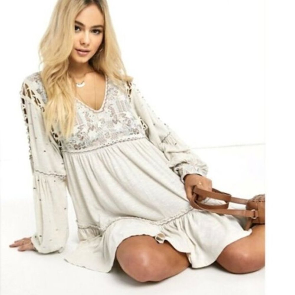 Free People Embroidered Tunic XS NWT - Picture 6 of 14